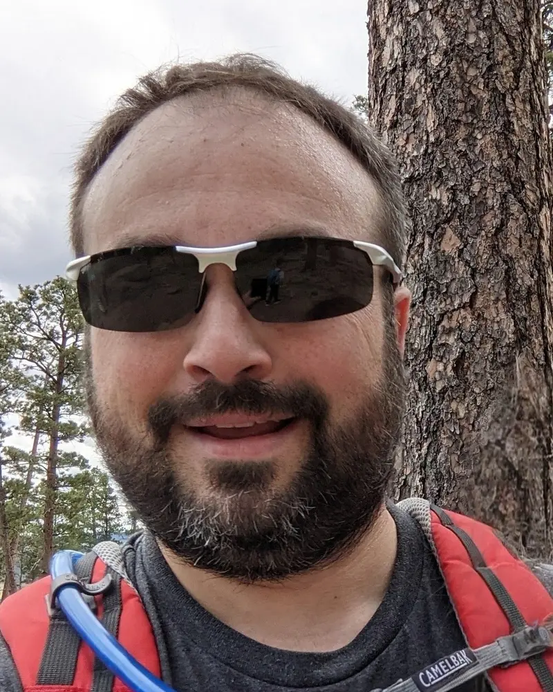 Adam Bauerle on a Black Hills trail