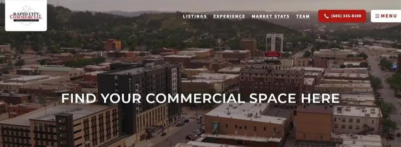 Screenshot of the Rapid City Commercial website